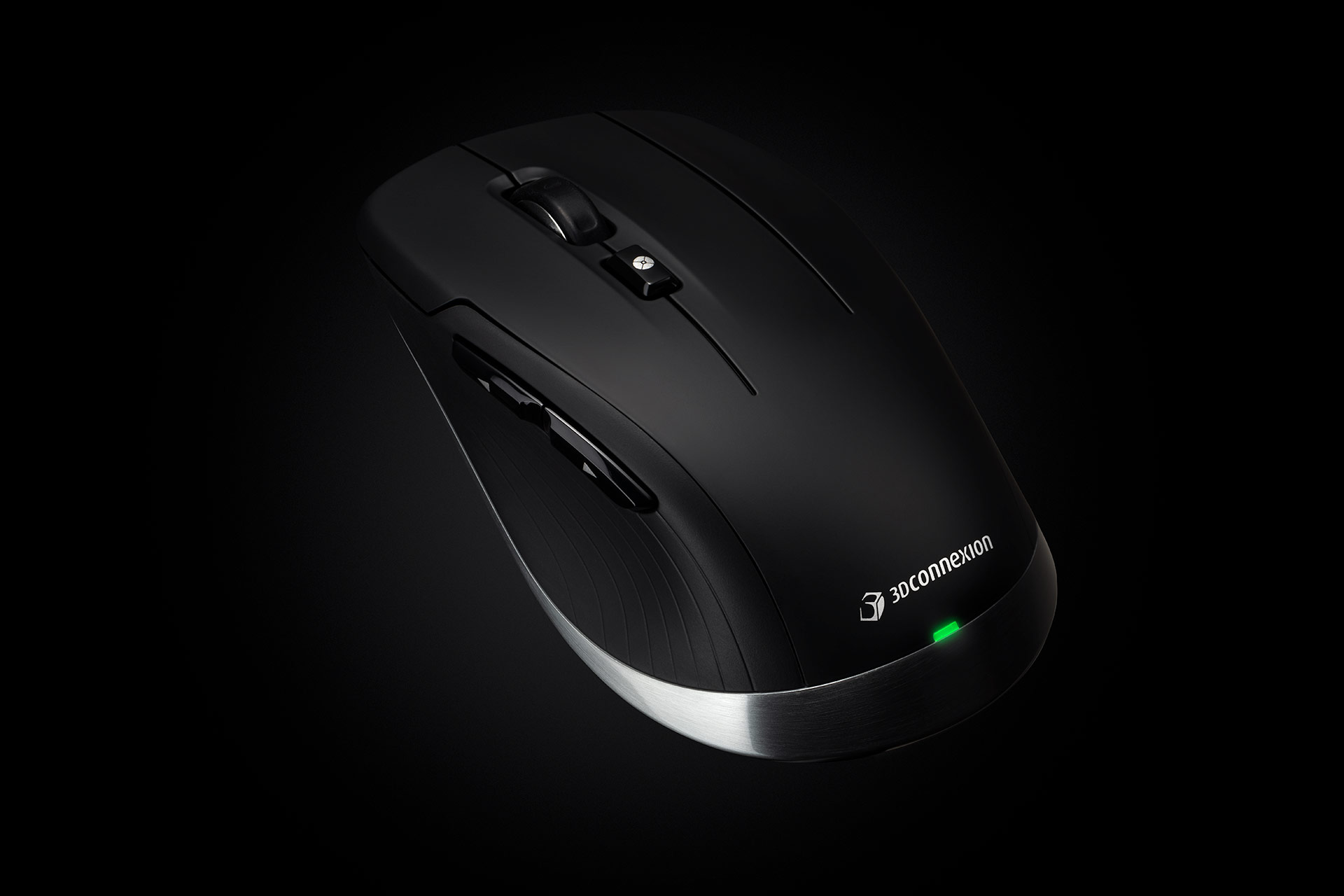 3DConnexion Mouse Photographed over Black Background