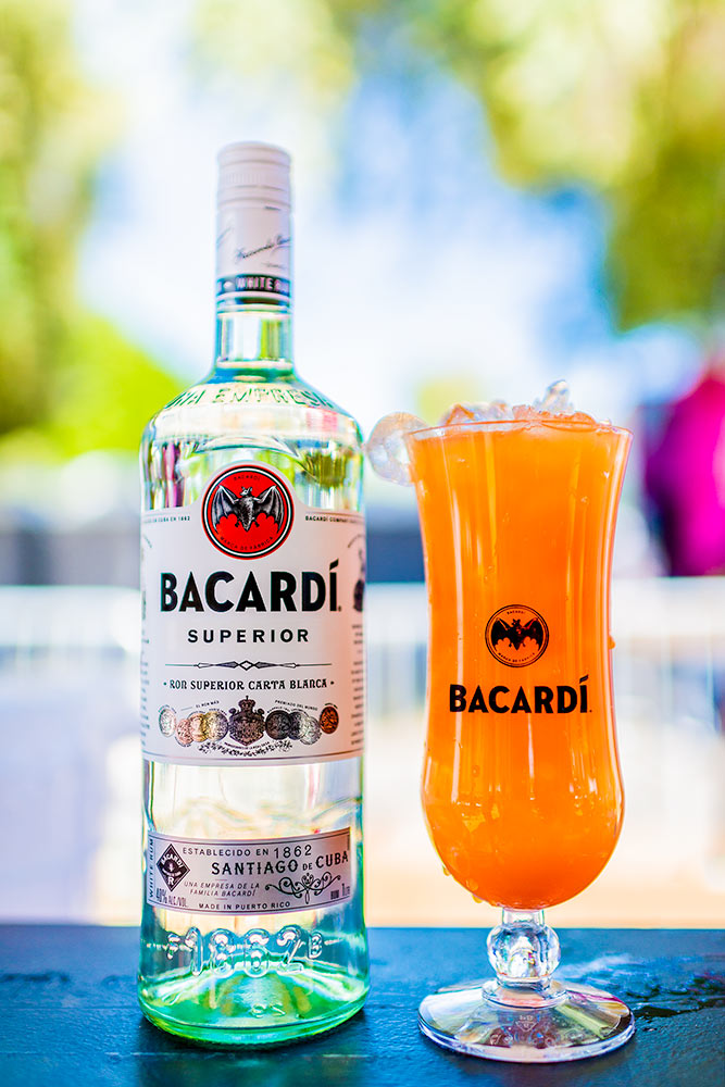 Bacardi with mixed cocktail