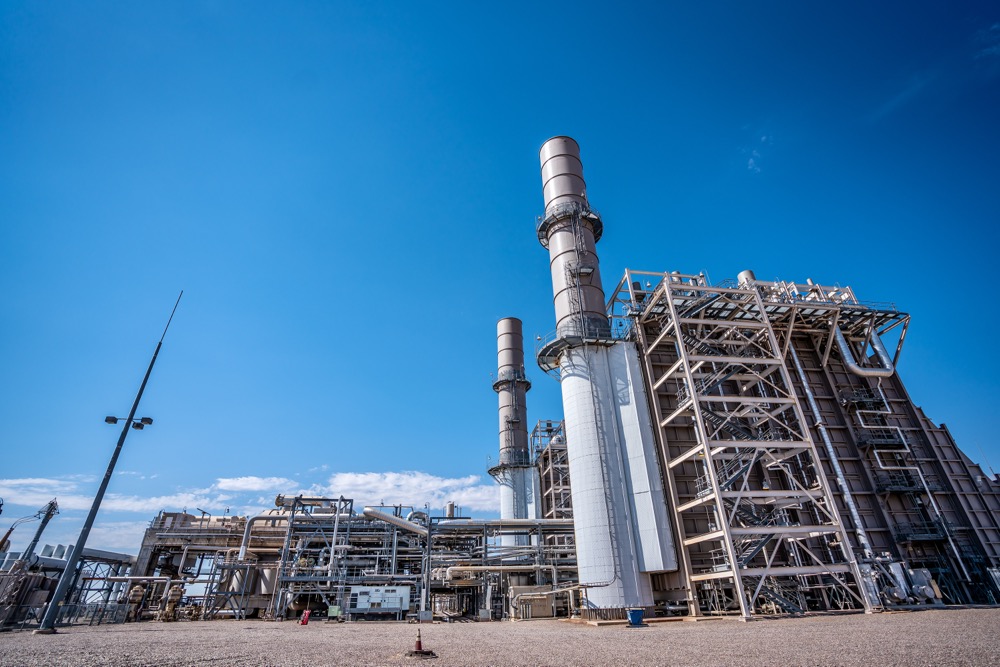 Exhaust stack and steel structure at Capital Power's Arlington Valley facility in Arizona — photo 10