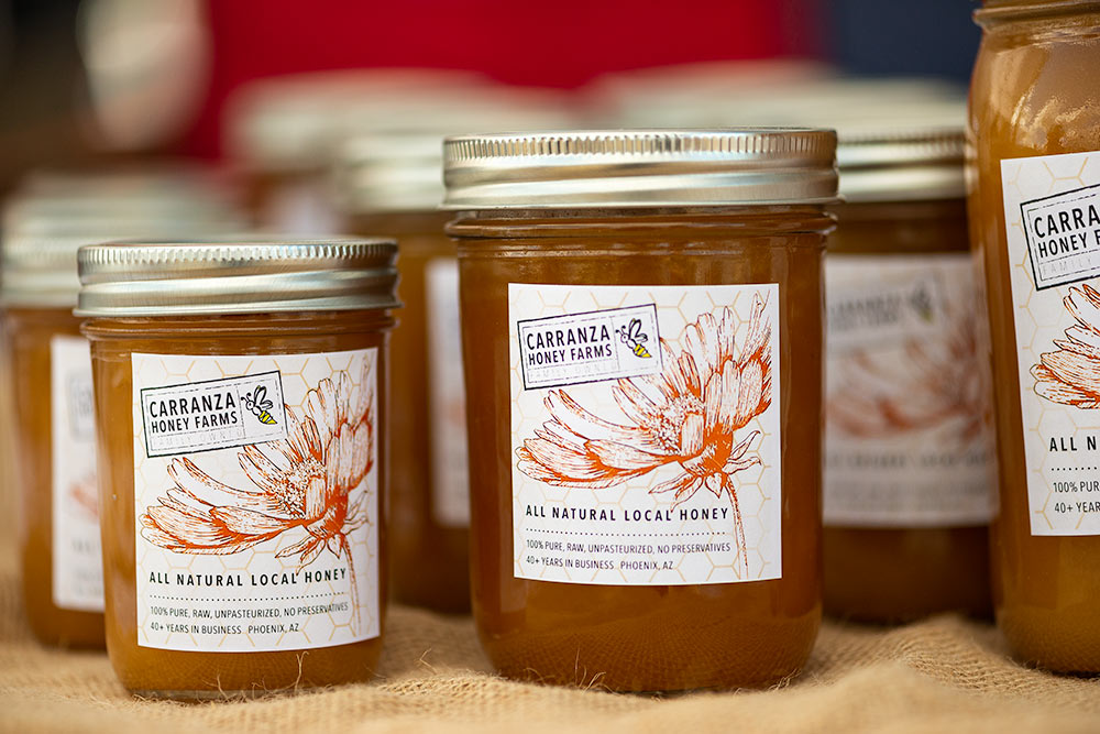 Carranza Honey Farms All Natural Local Honey Jars