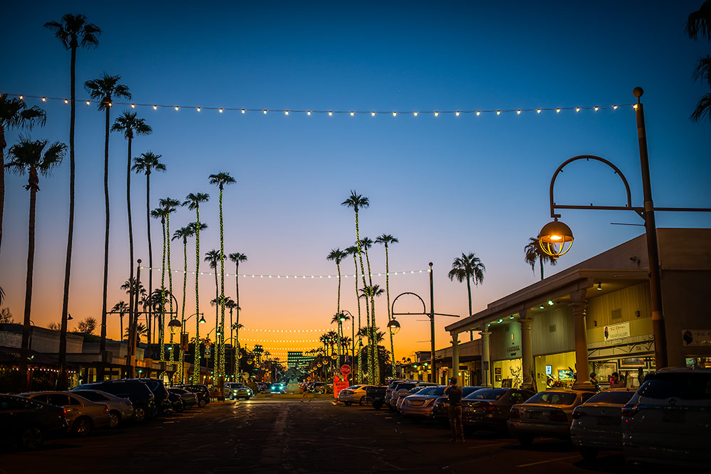 A Scottsdale Artwalk sunset