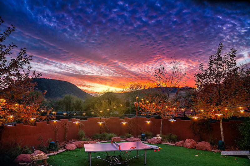 A beautiful sunset in Sedona Arizona