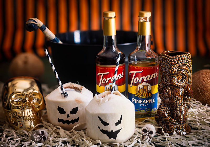 Torani Syrup's halloween style advertisement