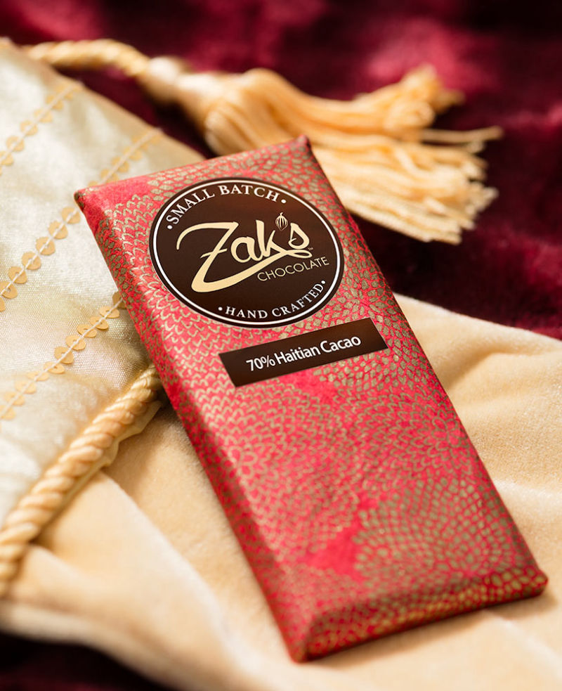 Zak's Chocolate 70% Haitian Cacao Small Batch and Hand Crafted